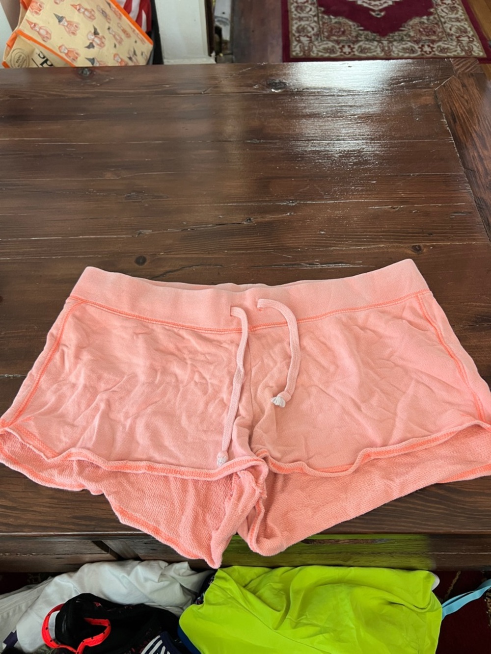 Old Navy Peach Lounge Shorts with Coral Trim